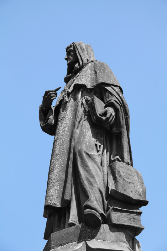 Albertus Magnus auf Schwabentorbrücke in Freiburg im Breisgau