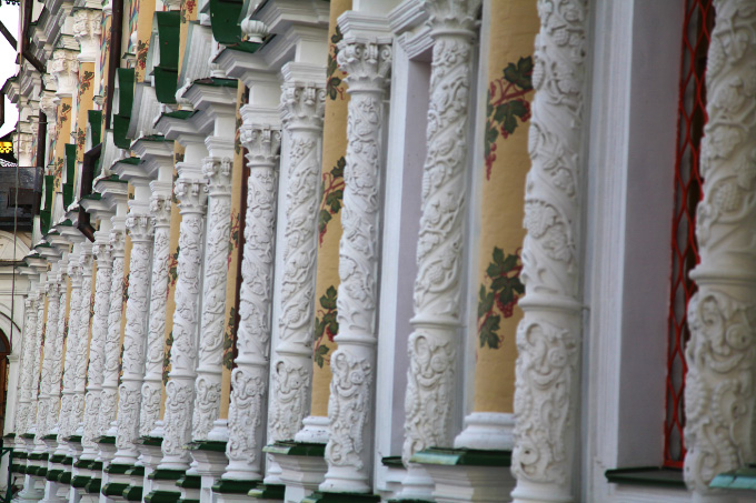 colonnade of the Refectory Church of Saint Sergius